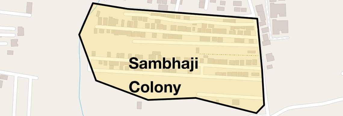 Location Map of Sambhaji Colony, Pune