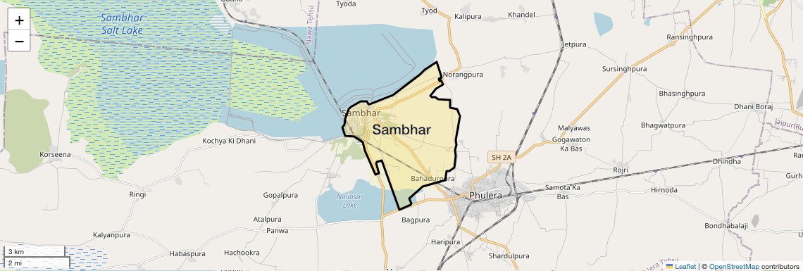 Sambhar Map