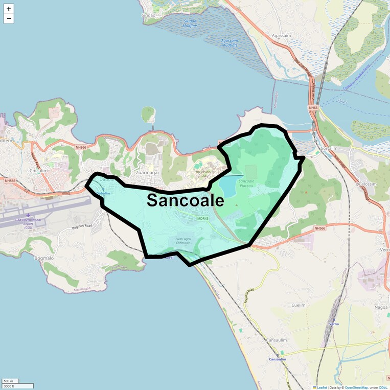 Location Map of Sancoale