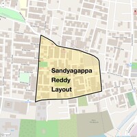 Sandyagappa Reddy Layout Map