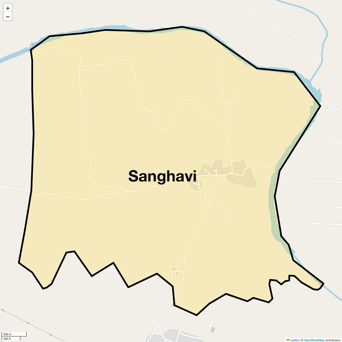 Location Map of Sanghavi, Pune