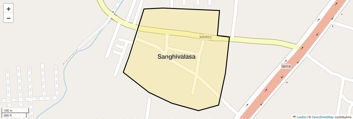 Location Map of Sanghivalasa, Vizag