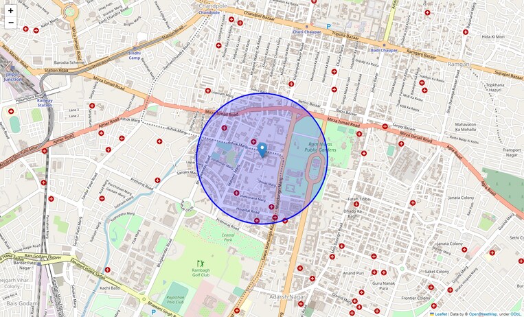 Location Map of Sangram Colony