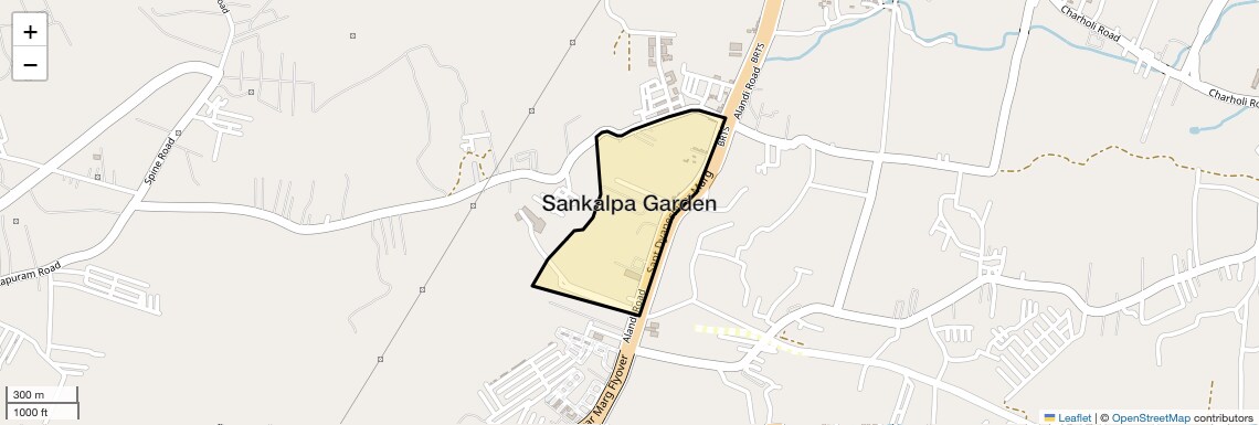 Location Map of Sankalpa Garden, Pune