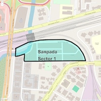 Sanpada Sector 1 Map