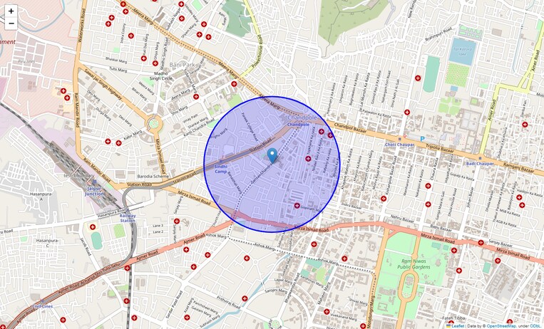 Location Map of Sansar Chandra Road