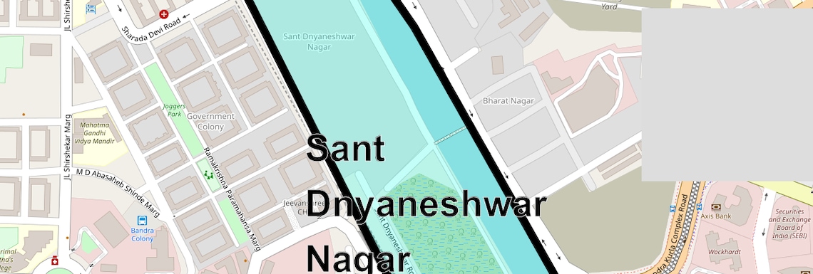 Location Map of Sant Dnyaneshwar Nagar, Mumbai