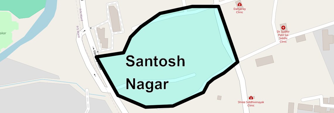 Location Map of Santosh Nagar, Mumbai