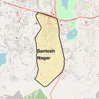 Santosh Nagar Map