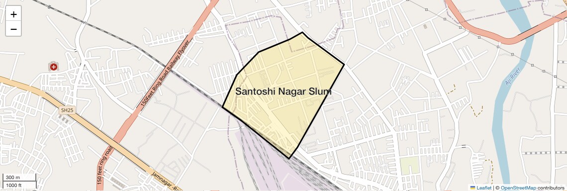 Santoshi Nagar Slum,Rajkot