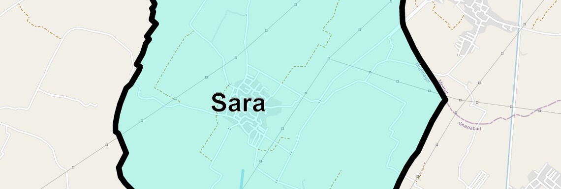 Location Map of Sara, Ghaziabad
