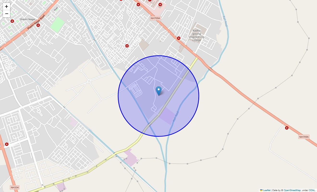Location Map of Sarai Behleem, Meerut
