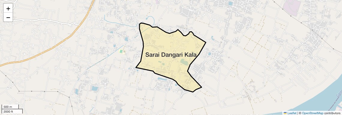 Location Map of Sarai Dangari Kala, Varanasi
