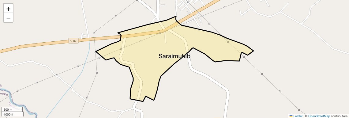 Location Map of Saraimuhib, Lucknow