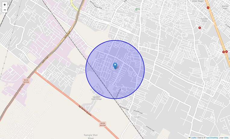 Location Map of Saraswati Lok
