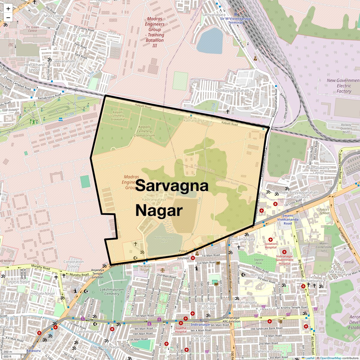 Check Time Travel of Sarvagna Nagar, Bangalore