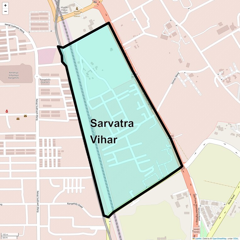 Location Map of Sarvatra Vihar