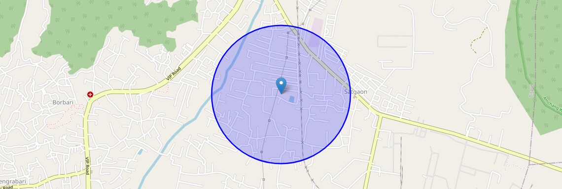 Location Map of Satgaon, Guwahati