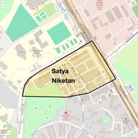 Satya Niketan Map