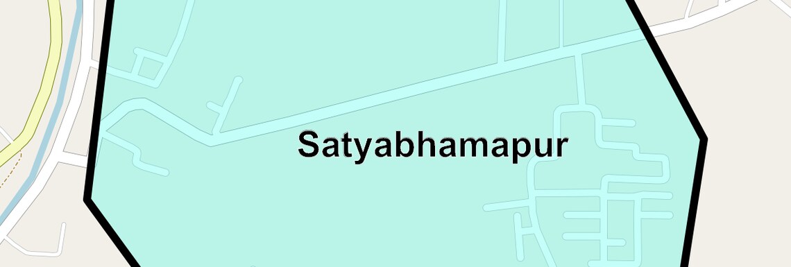 Location Map of Satyabhamapur, Bhubaneswar