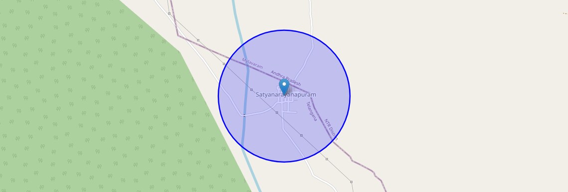 Location Map of Satyanarayana Puram, Vijayawada