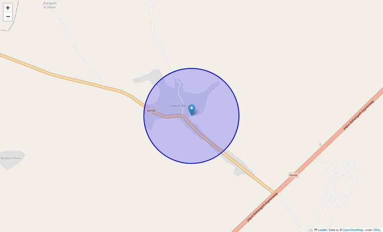 Location Map of Sawarda