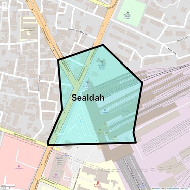 Location Map of Sealdah, Kolkata