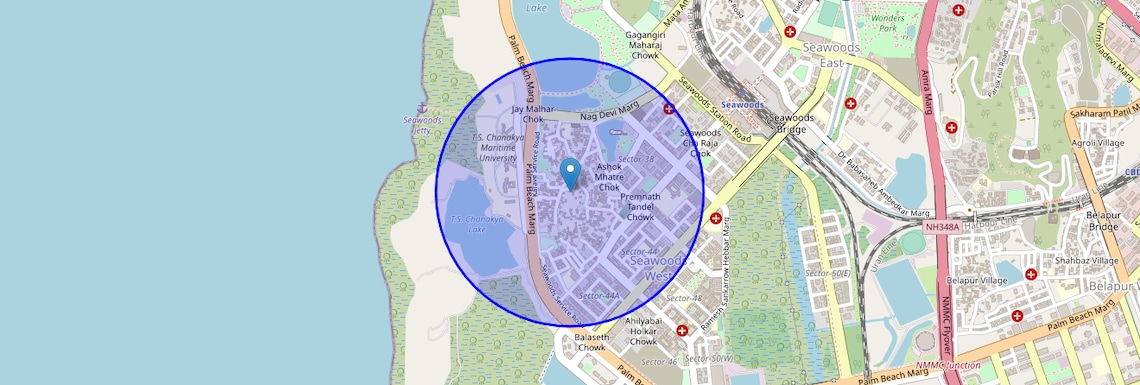 Location Map of Seawoods Sector 36, Navi Mumbai