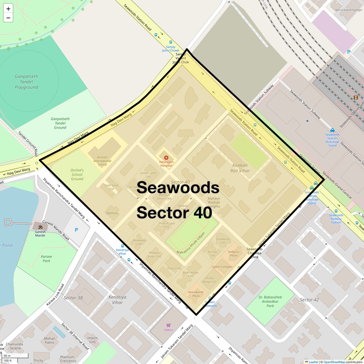 Seawoods Sector 40 Map