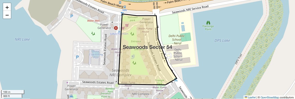 Location Map of Seawoods Sector 54, Navi Mumbai