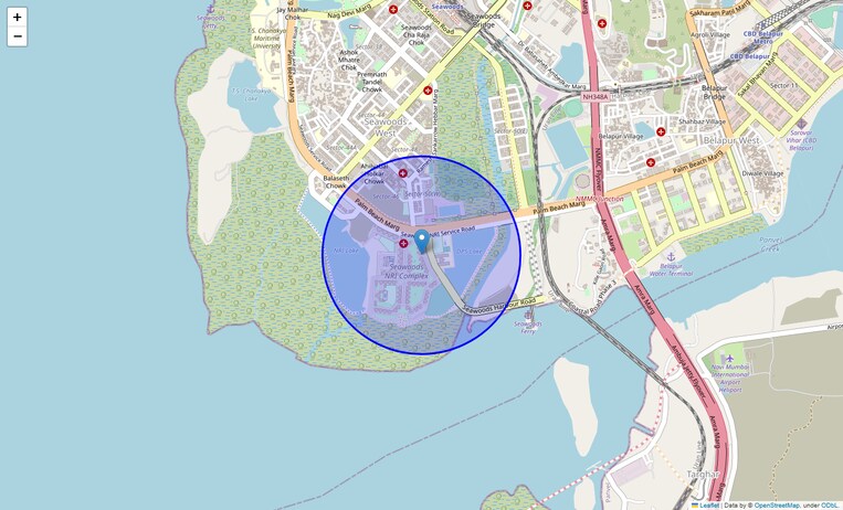 Location Map of Seawoods Sector 54