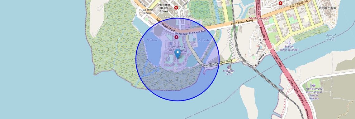 Location Map of Seawoods Sector 56, Navi Mumbai