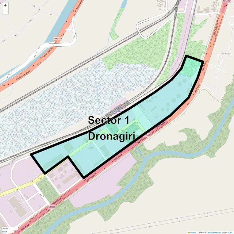 Location Map of Sector 1 Dronagiri