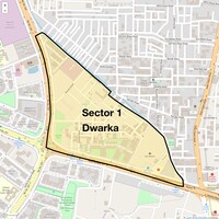 Sector 1 Dwarka Map