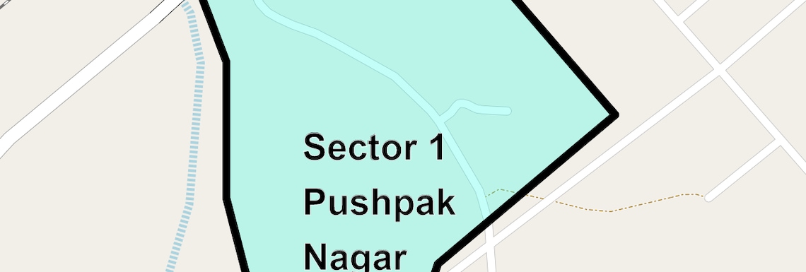 Location Map of Sector 1 Pushpak Nagar, Navi Mumbai
