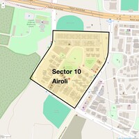 Sector 10 Airoli Map