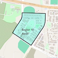 Sector 10 Airoli Map