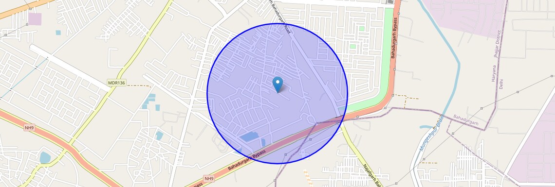 Location Map of Sector 10, Bahadurgarh