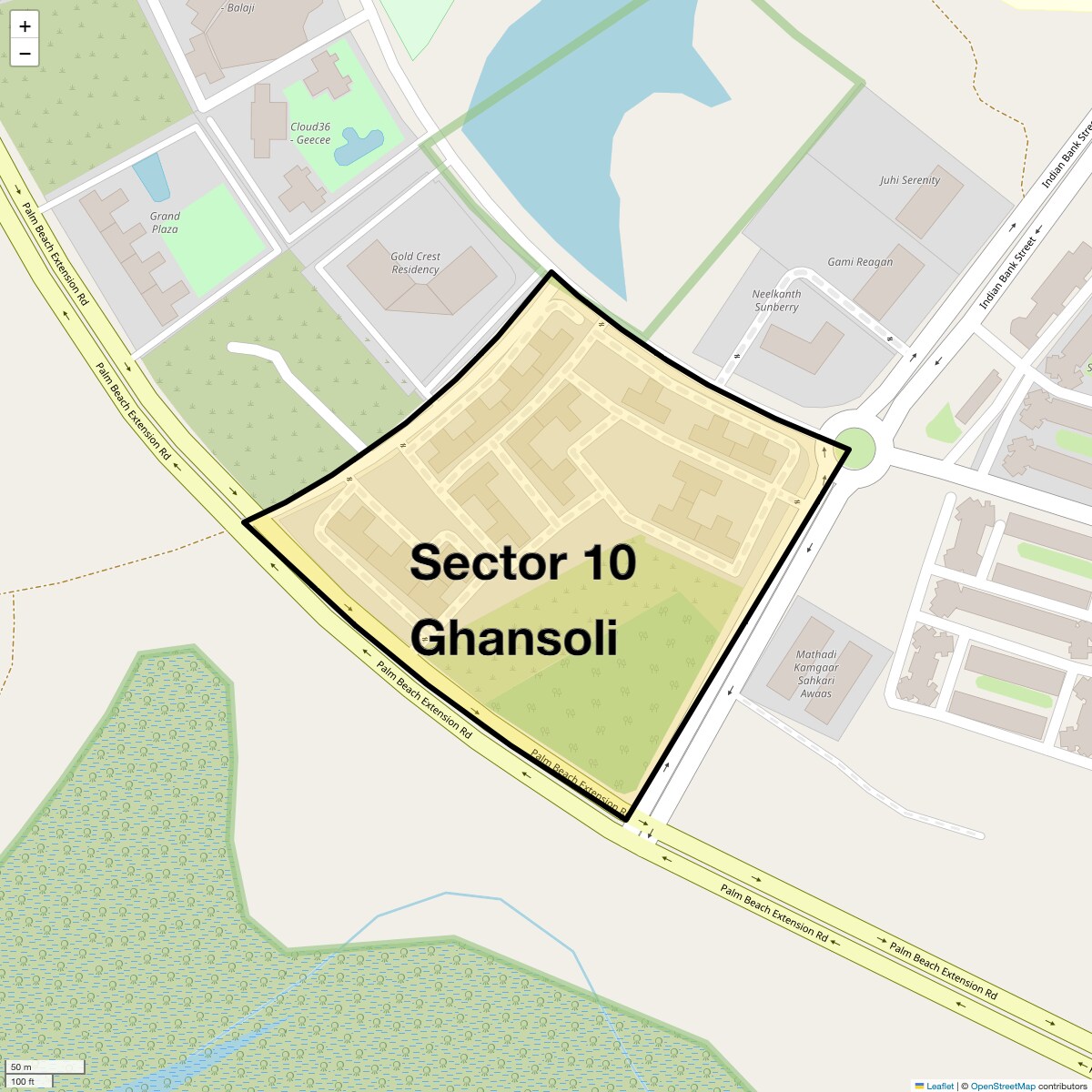 Check Time Travel of Sector 10 Ghansoli, Navi Mumbai