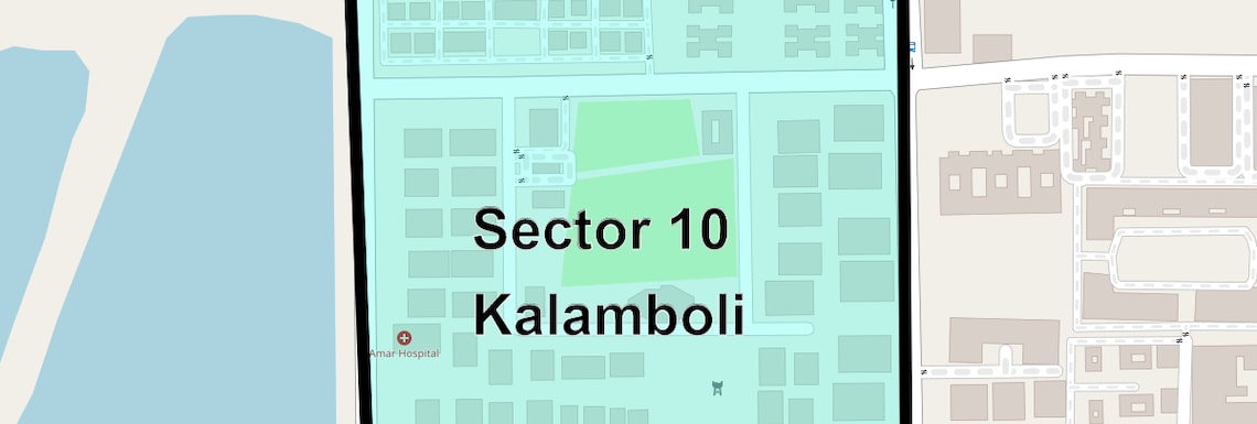 Location Map of Sector 10 Kalamboli, Navi Mumbai