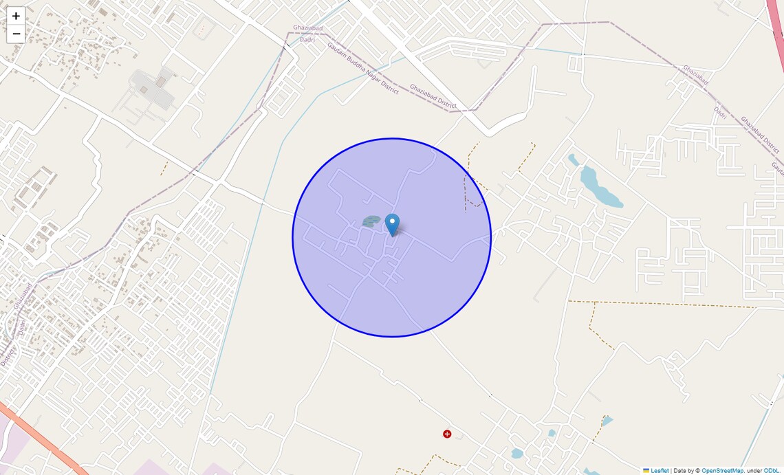 Location Map of Sector 10 Wave City, Ghaziabad