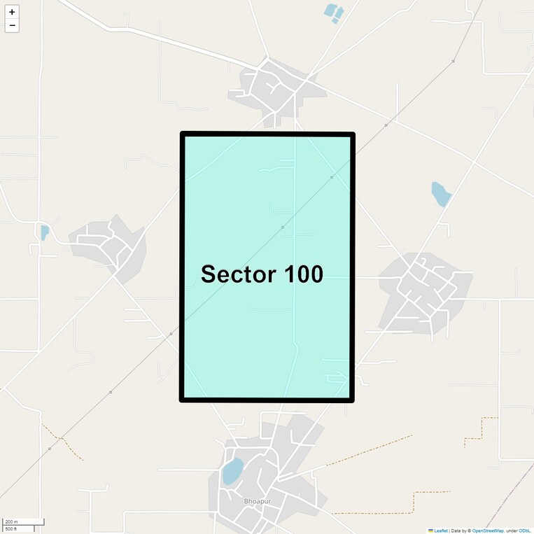 Location Map of Sector 100