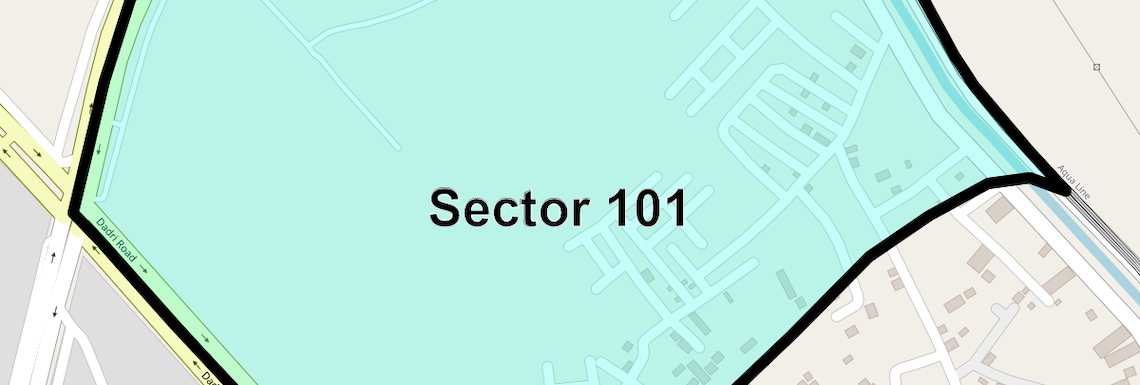 Location Map of Sector 101, Noida