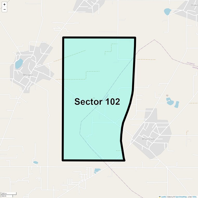 Location Map of Sector 102