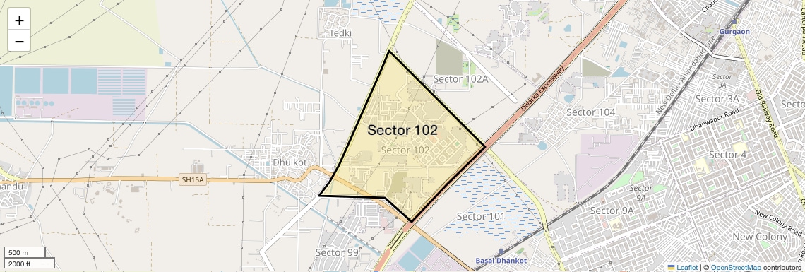 Sector 102 Map