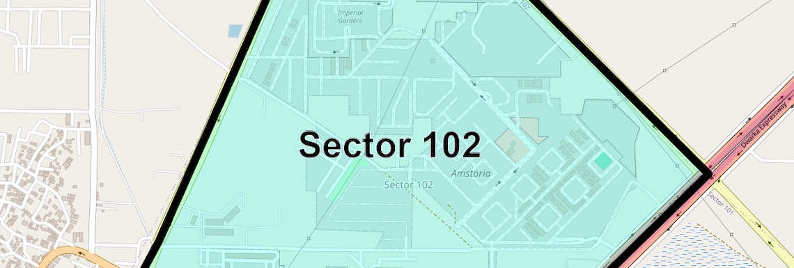 Location Map of Sector 102, Gurgaon