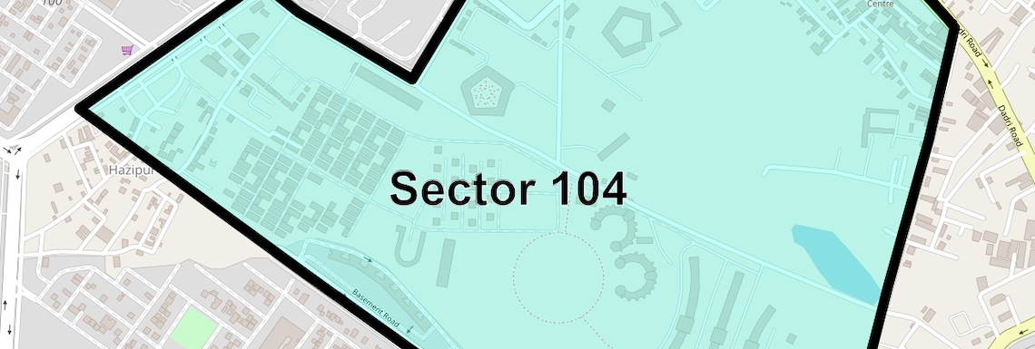 Location Map of Sector 104, Noida