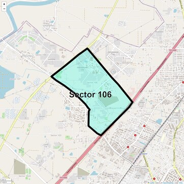 Location Map of Sector 106, Gurgaon