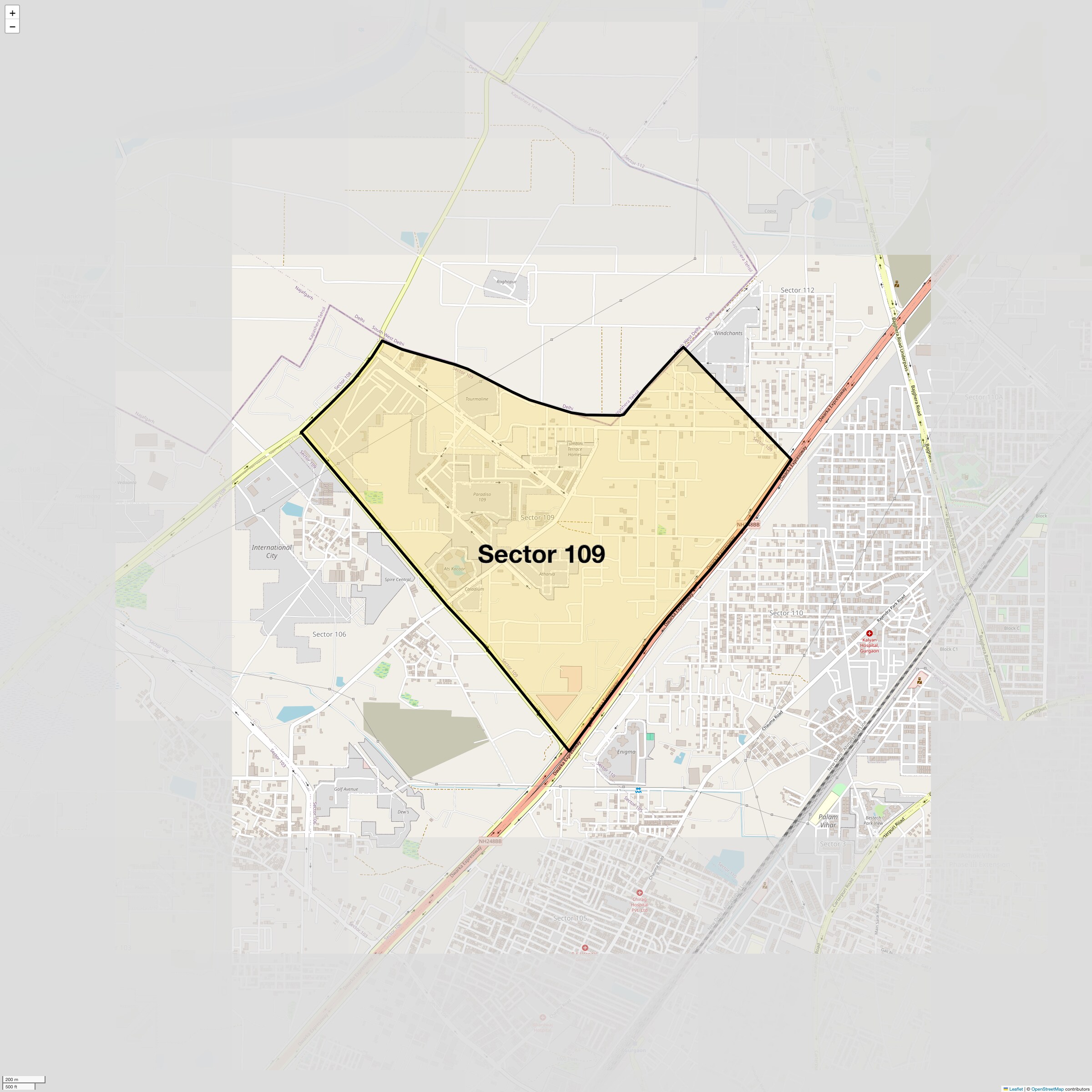 Check Time Travel of Sector 109, Gurgaon