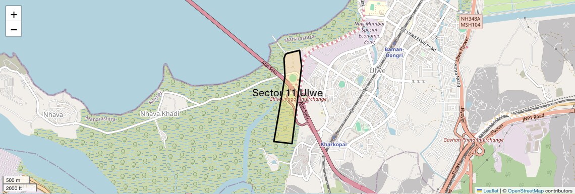 Location Map of Sector 11 Ulwe, Navi Mumbai